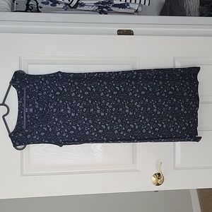 Navy Floral GAP Dress Large